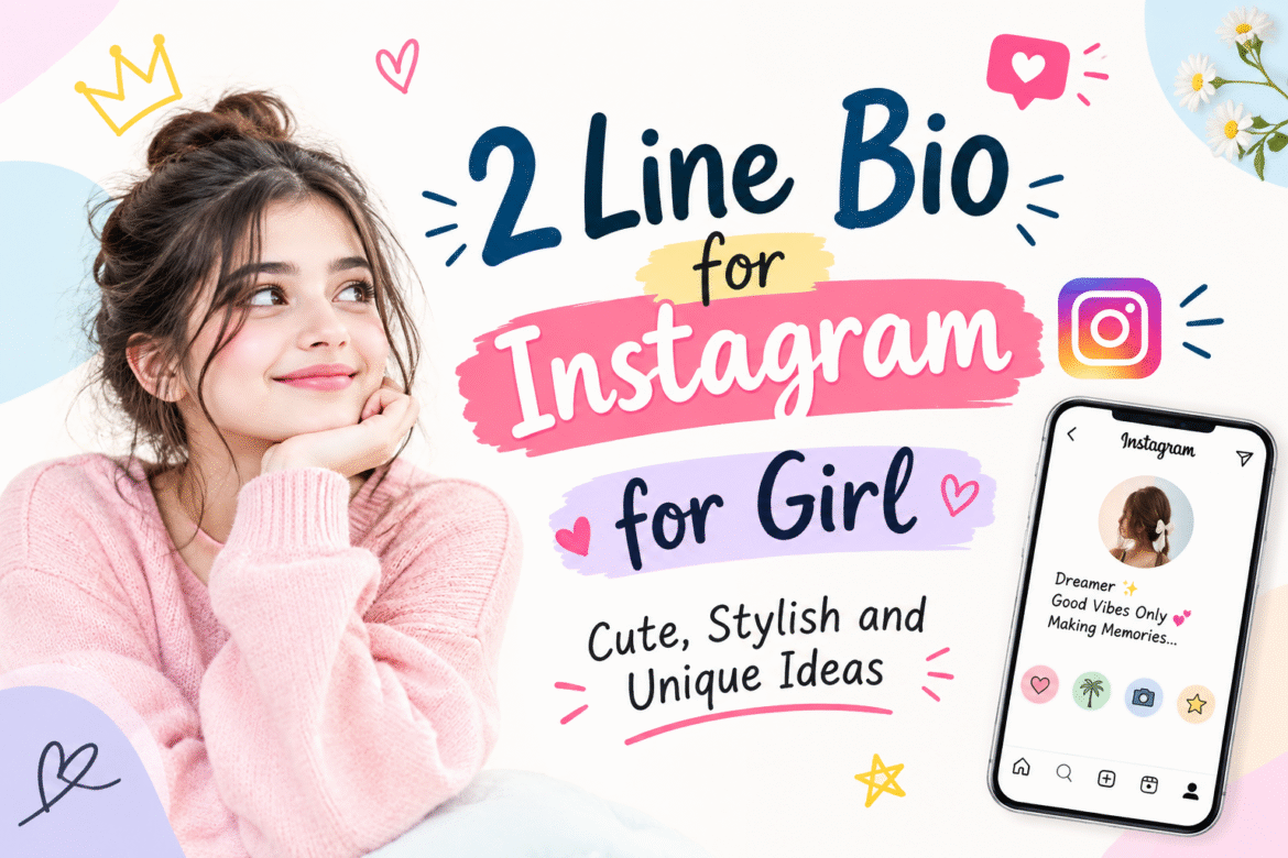 2 line bio for instagram for girl